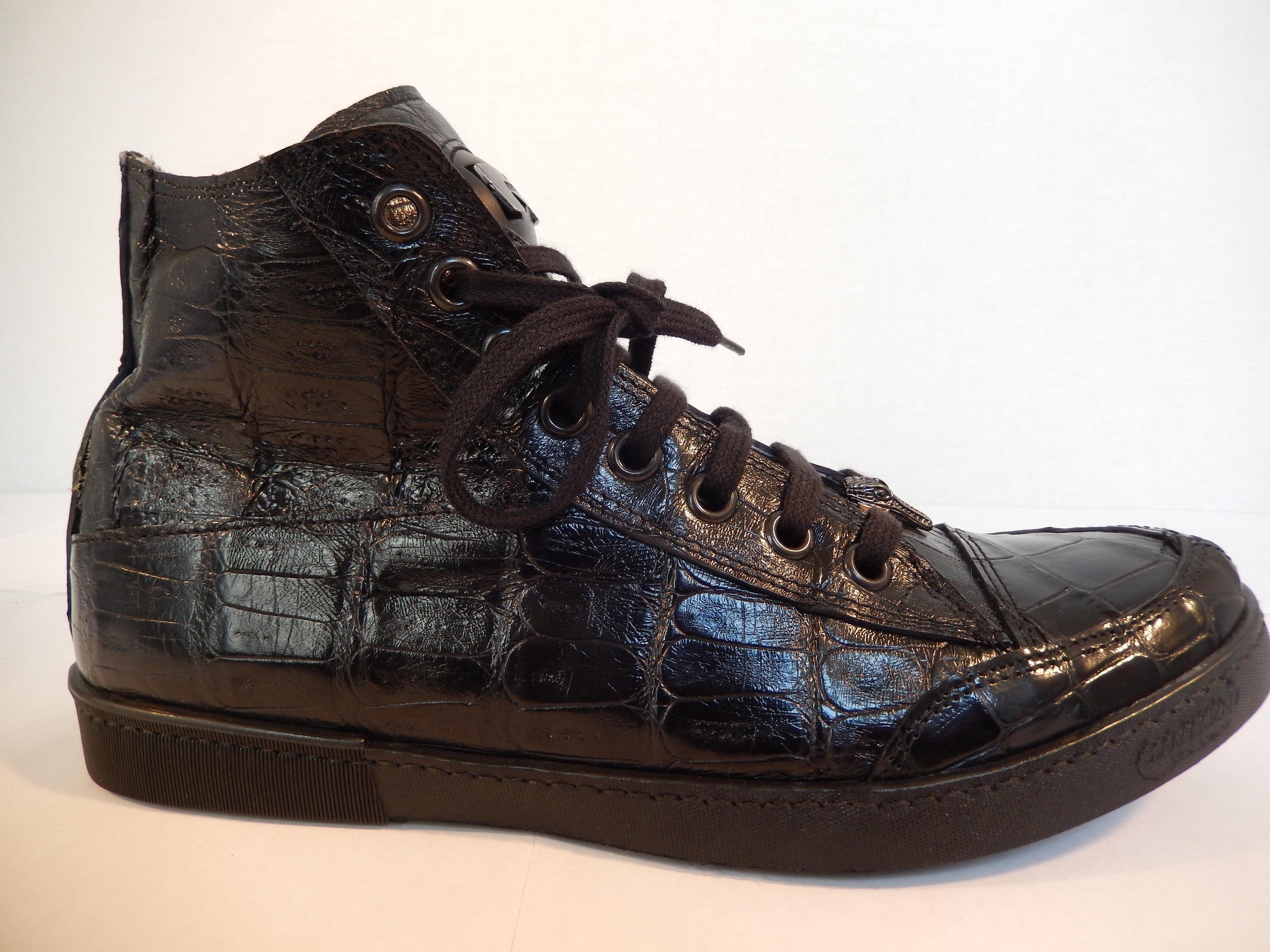 Mauri - Hi-top All-Over Alligator Lace Up Sneakers 8888 - Dudes Boutique