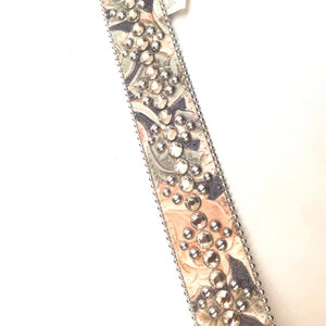 b.b. Simon "Floral Emerald" Crystal Belt - Dudes Boutique