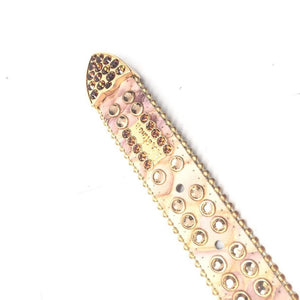 b.b. Simon "1/2 Thick Golden Crown" Crystal Belt - Dudes Boutique