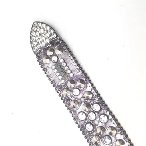 b.b. Simon "Fully Loaded Platinum" Crystal Belt - Dudes Boutique