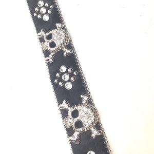 b.b. Simon "Graveyard Pony Hair" Crystal Belt - Dudes Boutique