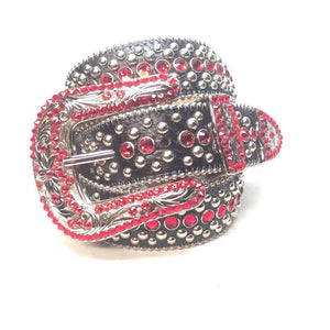 b.b. Simon "Black Cherry" Crystal Belt - Dudes Boutique