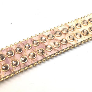 b.b. Simon "1/2 Thick Golden Crown" Crystal Belt - Dudes Boutique