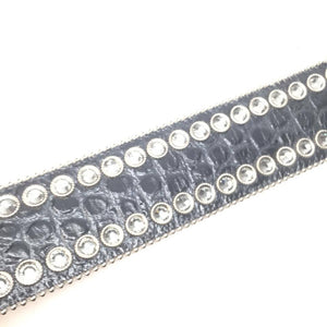 b.b. Simon "Thick Fully Loaded Gator" Crystal Belt - Dudes Boutique