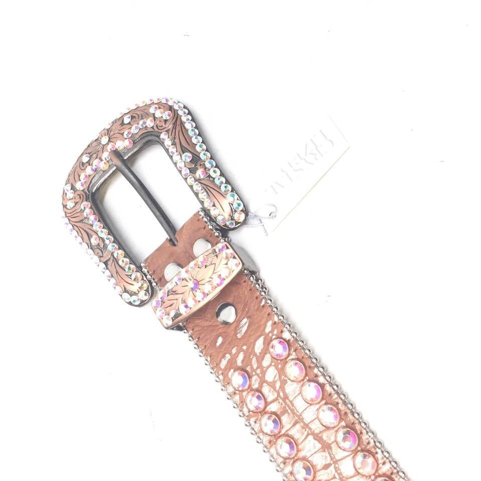 b.b. Simon "Bronze Bully" Crystal Belt - Dudes Boutique