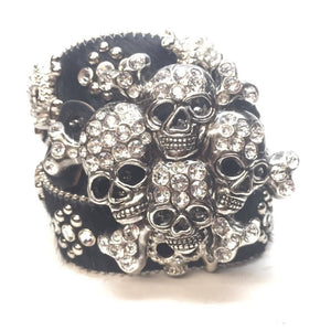 b.b. Simon "Graveyard Pony Hair" Crystal Belt - Dudes Boutique