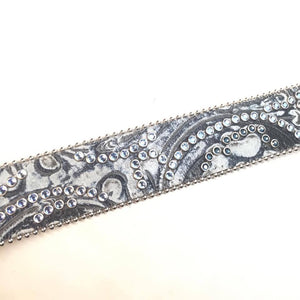 b.b. Simon Deep Blue Crystal Belt - Dudes Boutique