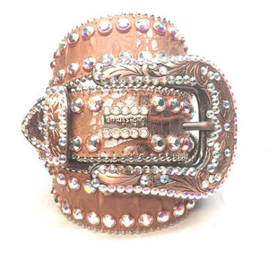 b.b. Simon "Bronze Bully" Crystal Belt - Dudes Boutique