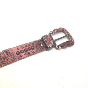 b.b. Simon "Strawberry Bronze Cross" Crystal Belt - Dudes Boutique