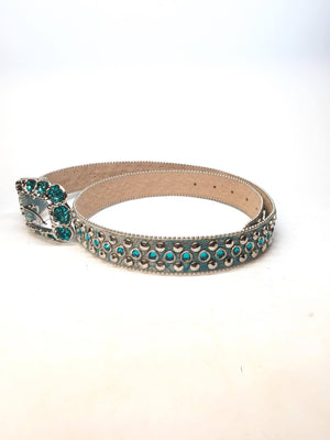 b.b. Simon 'Sea Waves' Indicolite Crystal Belt - Dudes Boutique