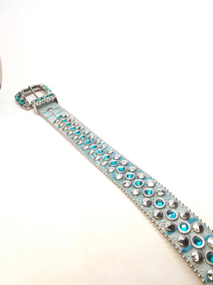 b.b. Simon 'Sea Waves' Indicolite Crystal Belt - Dudes Boutique