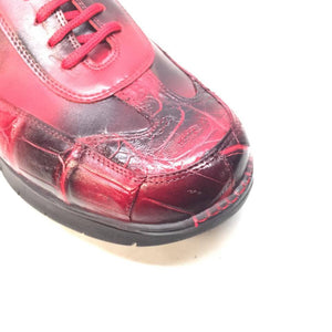 Mauri 8932/4 Crocodile/Lambskin Lace Up Sneakers - Dudes Boutique