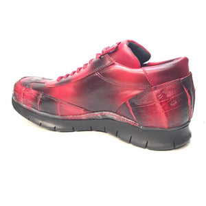 Mauri 8932/4 Crocodile/Lambskin Lace Up Sneakers - Dudes Boutique