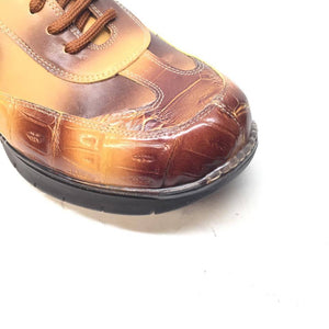 Mauri 8932/4 Crocodile/Lambskin Lace Up Sneakers - Dudes Boutique