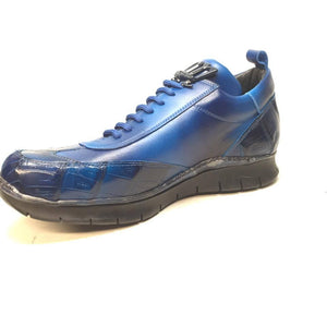 Mauri 8932/4 Crocodile/Lambskin Lace Up Sneakers - Dudes Boutique