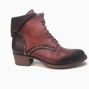 Denver Mountain Co. 'Lady Quincy' Crystal Leather Ankle Boots - Dudes Boutique