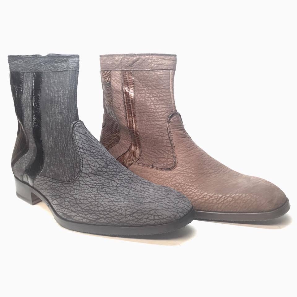 Mauri 2226 Sharkskin/Lizard Chelsea Boots - Dudes Boutique