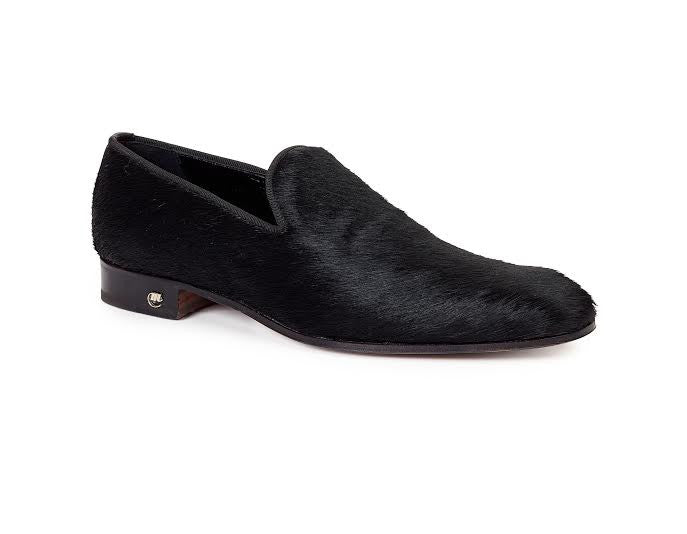 Mauri - 53153 Black Pony Hair Loafers - Dudes Boutique
