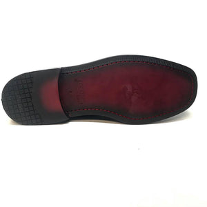 Los Altos Black Cherry Lace-Up Crocodile Dress Ankle Boots - Dudes Boutique