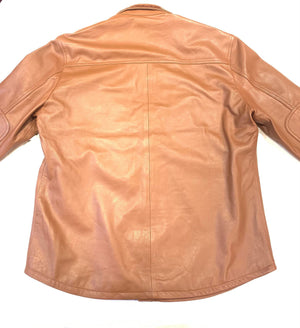 Kashani Men's Two Tone Brown Alligator/Lambskin Button-Up Shirt - Dudes Boutique