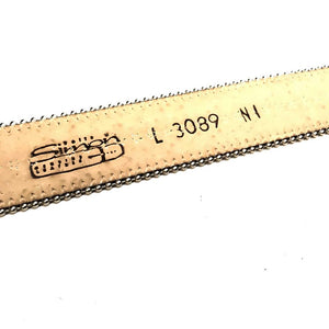 b.b. Simon Black/Orange Pony Hair Crystal Belt - Dudes Boutique