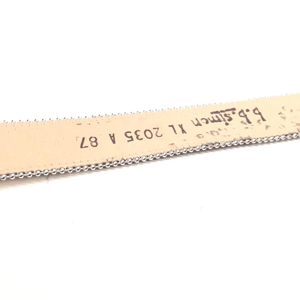 b.b. Simon Teal 2018 Leather Crystal Belt - Dudes Boutique