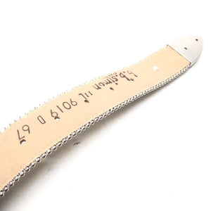 b.b. Simon Green Iridescent Heart Leather Crystal Belt - Dudes Boutique