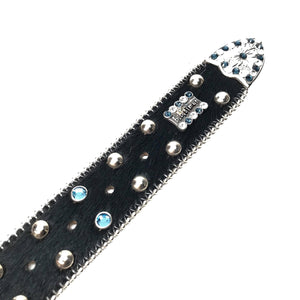 b.b. Simon 'Double Pony' Crystal Belt - Dudes Boutique