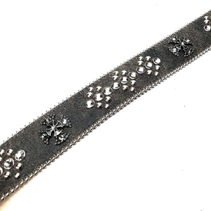 b.b. Simon 'Smoke Grey' Crystal Belt - Dudes Boutique