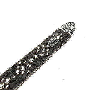 b.b. Simon 'Smoke Grey' Crystal Belt - Dudes Boutique