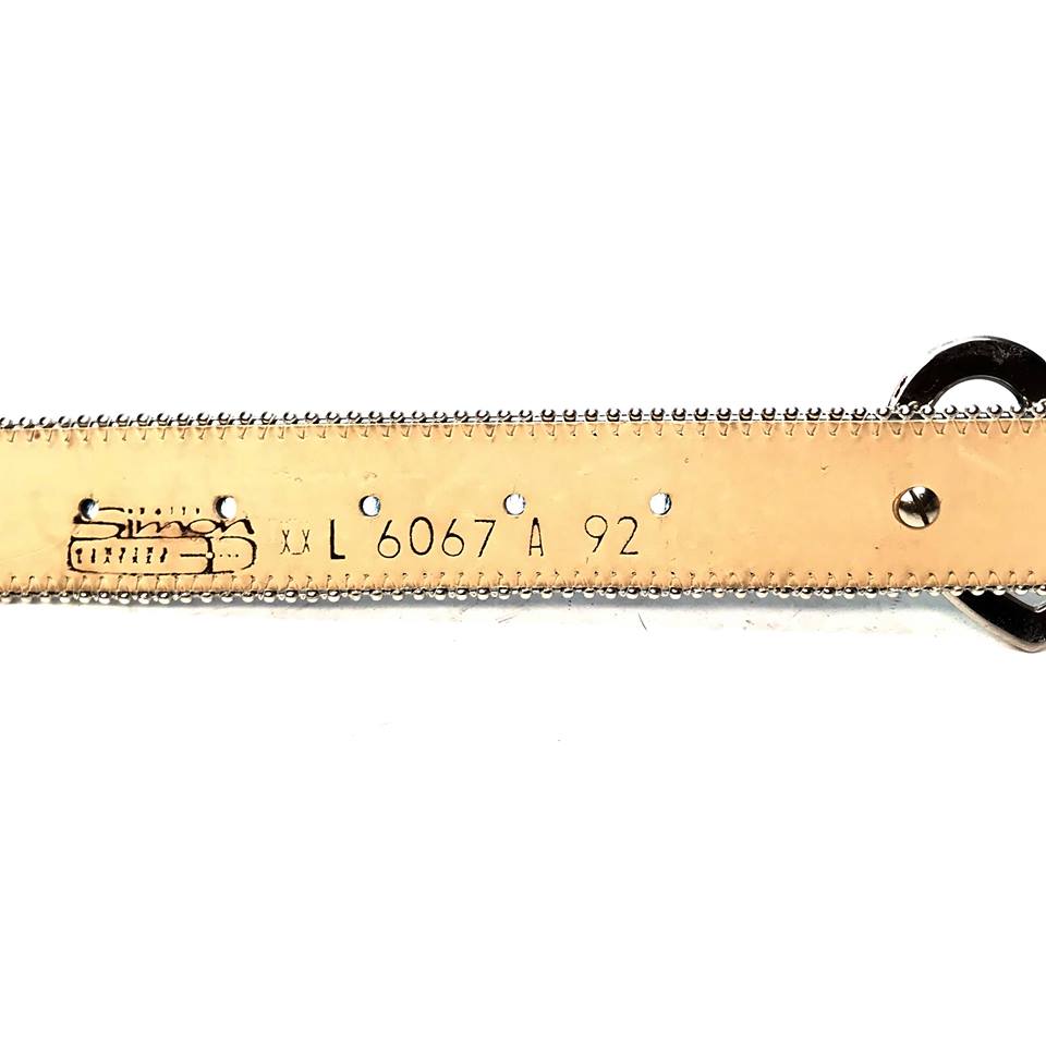 b.b. Simon Blue Heart Pony Hair Crystal Belt - Dudes Boutique