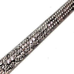 b.b. Simon 'Triple Studded' Mixed Crystal Belt - Dudes Boutique