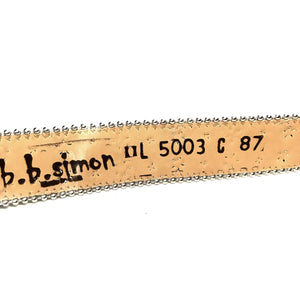 b.b. Simon 'Natural Python' Arch Crystal Belt - Dudes Boutique