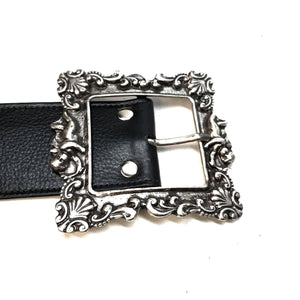 b.b. Simon 'Floral Lambskin' Thick 2.5" Crystal Belt - Dudes Boutique