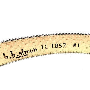 b.b. Simon 'Mixed Studded' Pony Crystal Belt - Dudes Boutique