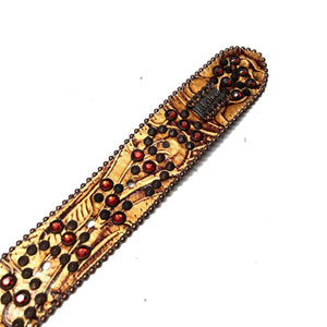 b.b. Simon 'Maple Blood' Crystal Belt - Dudes Boutique
