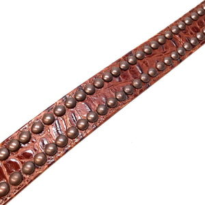 b.b. Simon 'Bronze Studded' Crystal Belt - Dudes Boutique