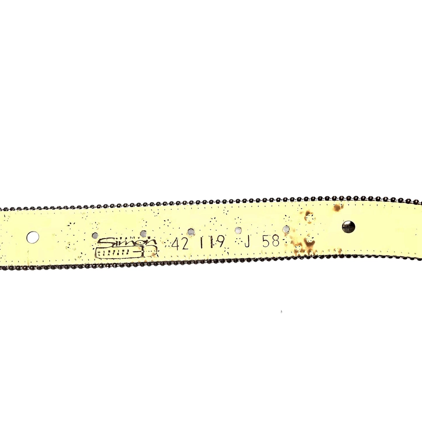 b.b. Simon 'Chocolate Croc' Crystal Belt - Dudes Boutique