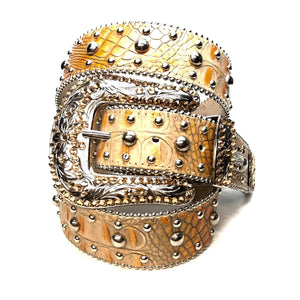 b.b. Simon 'Dune Croc' Swarovski Crystal Belt - Dudes Boutique