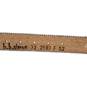 b.b. Simon Big Block Silver Crystal Belt - Dudes Boutique