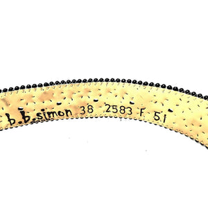 b.b. Simon Big Block Black Crystal Belt - Dudes Boutique