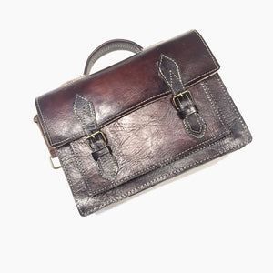 Moroccan Tuscan Aged Lambskin Messenger Bag - Dudes Boutique