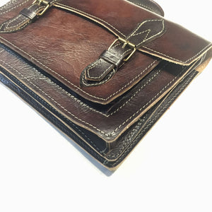 Moroccan Tuscan Aged Lambskin Messenger Bag - Dudes Boutique