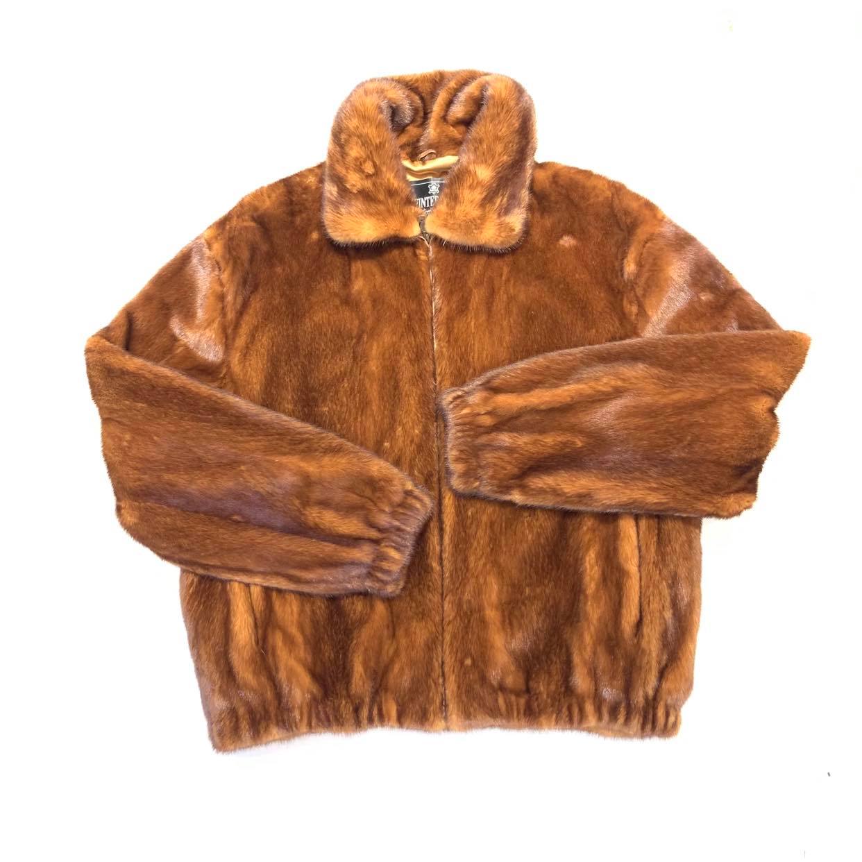 Kashani Men's Whisky Full Mink Fur Coat - Dudes Boutique