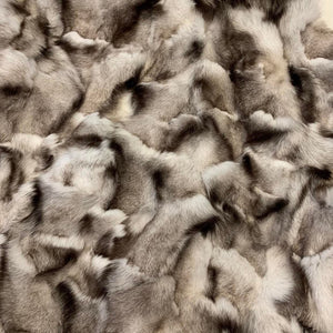 Kashani Men's Diamond Cut Natural Blue Fox Fur Coat - Dudes Boutique