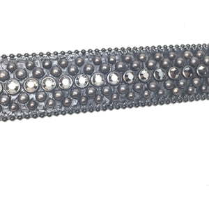 b.b. Simon Double Black Crystal Belts - Dudes Boutique