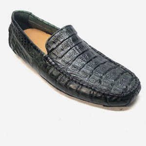 Calzoleria Toscana All-Over Green Crocodile Belly Loafers - Dudes Boutique