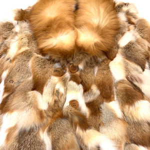 Kashani Men's Red Fox Diamond Cut Trench Fur Coat - Dudes Boutique