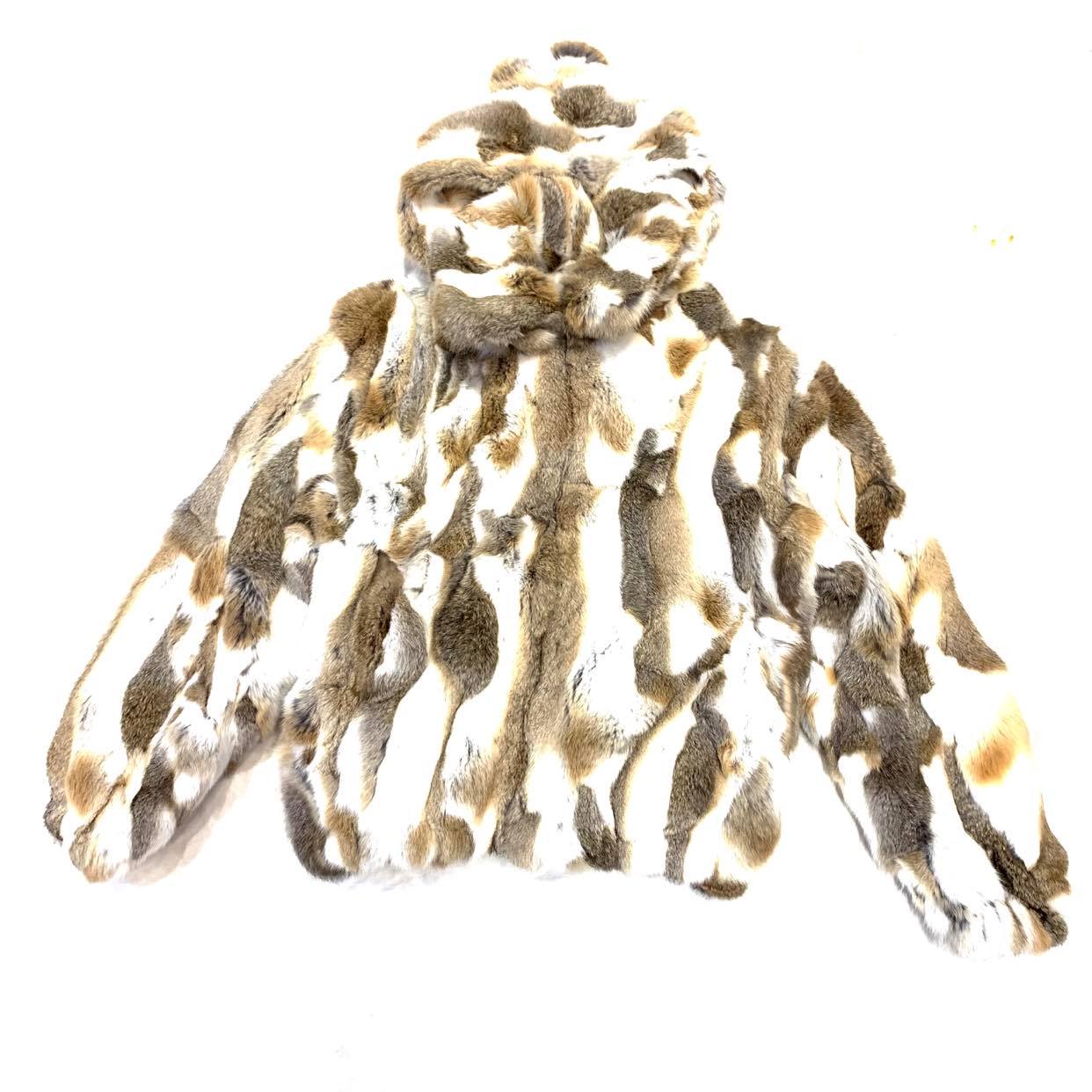 Kashani Men's Natural Hooded Fox Fur Coat - Dudes Boutique