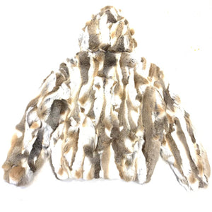 Kashani Men's Natural Hooded Fox Fur Coat - Dudes Boutique